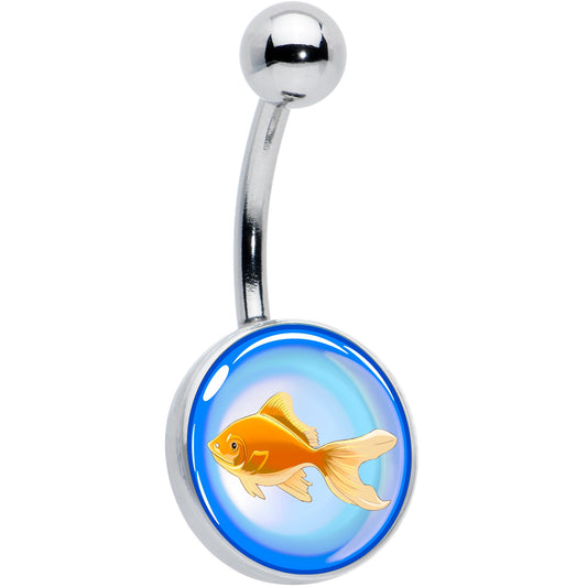 Gold Fish Belly Ring by Onyx O