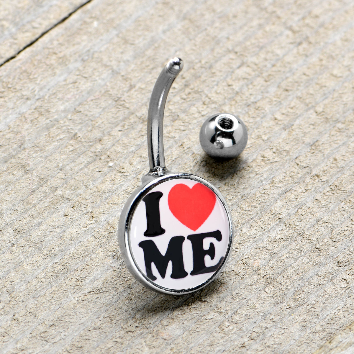 I Love Me Belly Ring by Onyx O