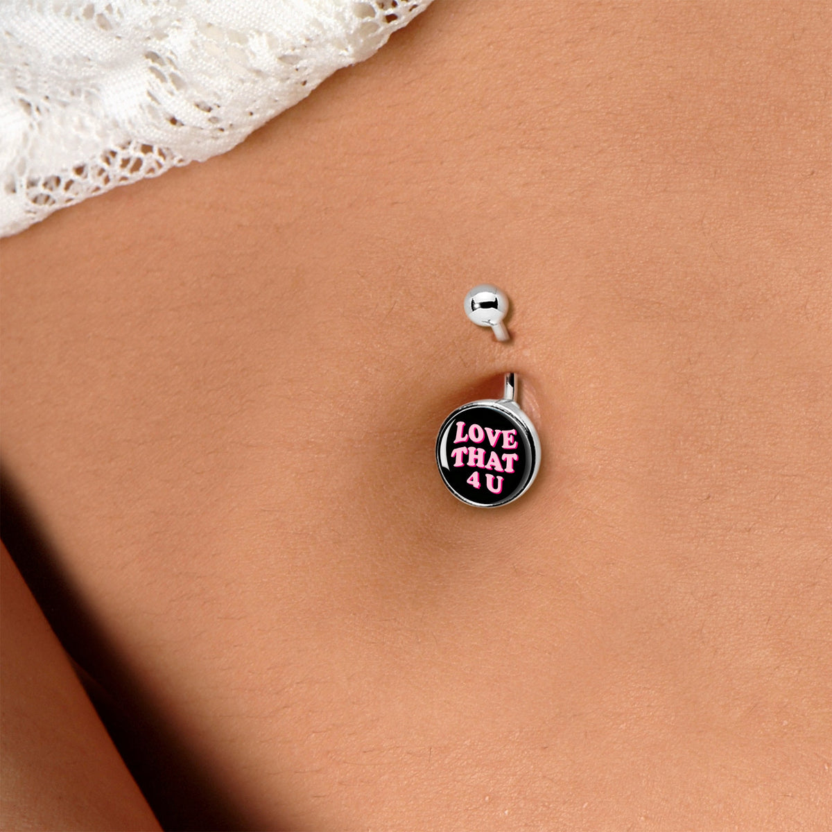 Love That 4 You Belly Ring by Onyx O