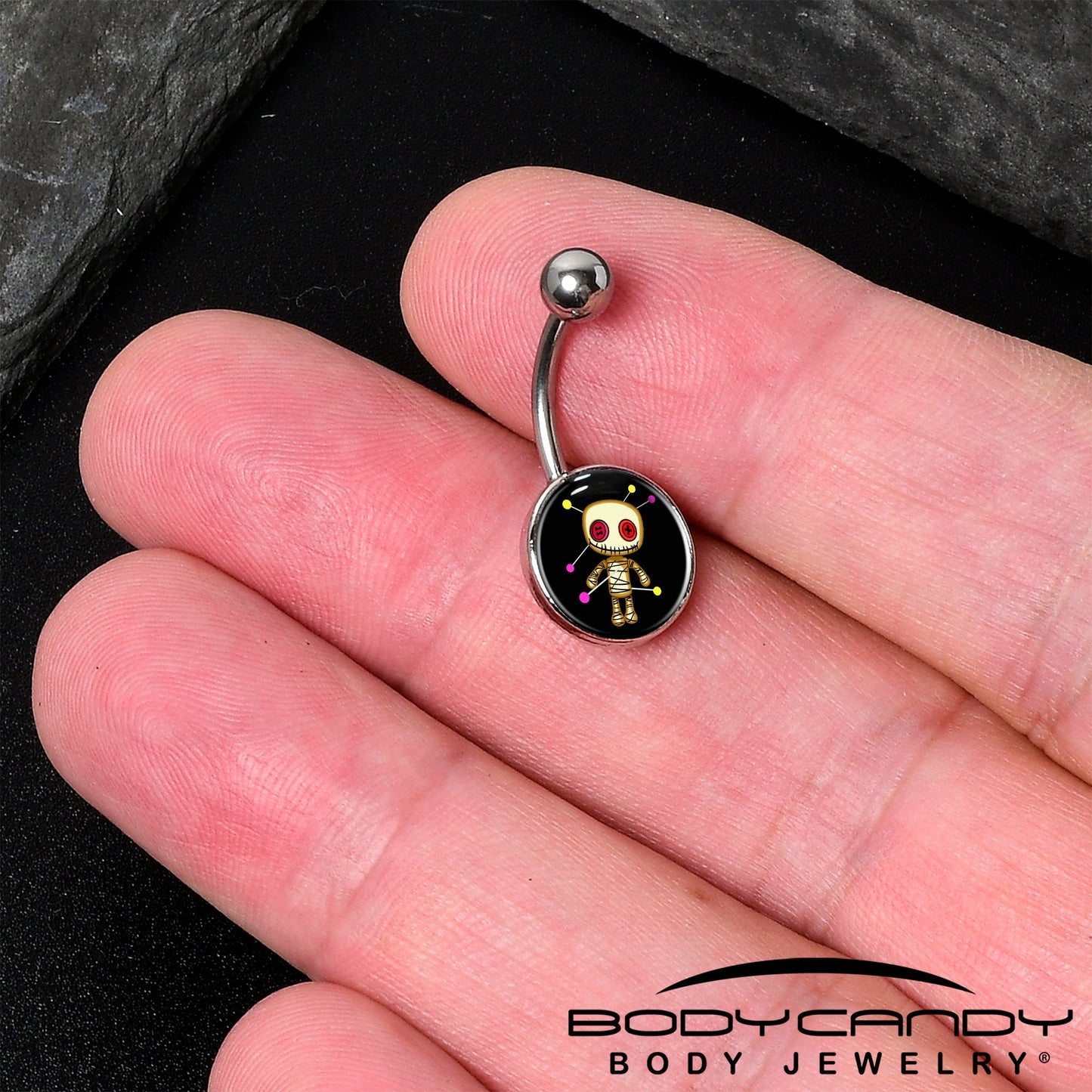 Voodoo Doll Belly Ring by Onyx O
