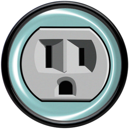 0G Frowning Plug OutletBlack Acrylic Saddle Plug Set by Onyx O