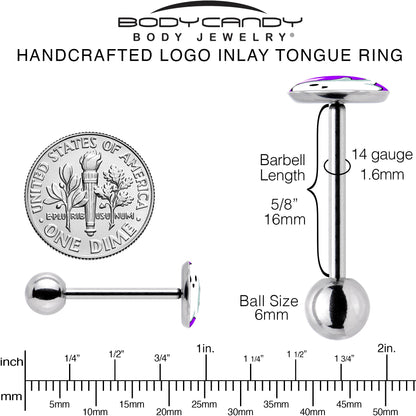 Ghost Barbell Tongue Ring by Onyx O
