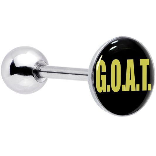 G.O.A.T. Barbell Tongue Ring by Onyx O