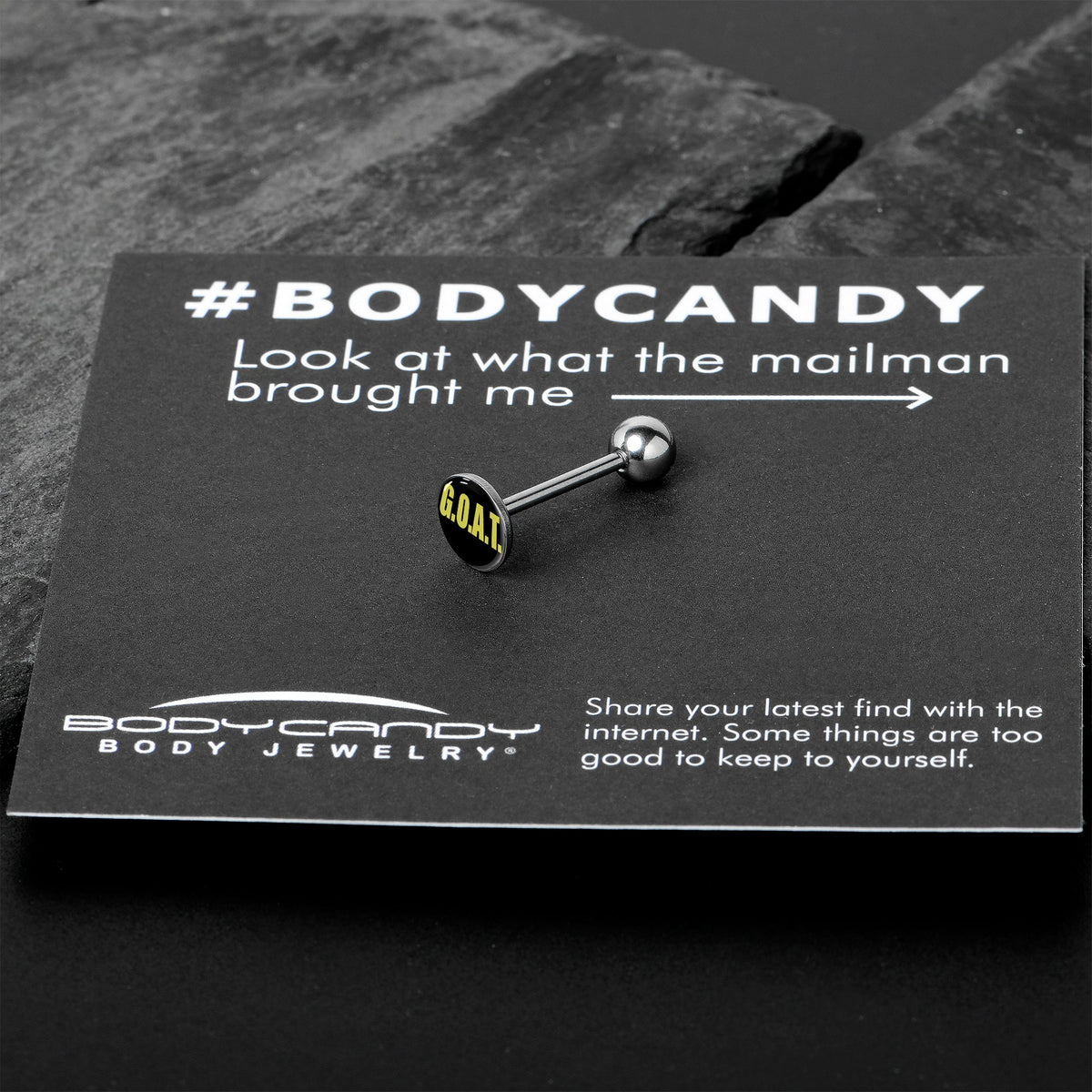 G.O.A.T. Barbell Tongue Ring by Onyx O