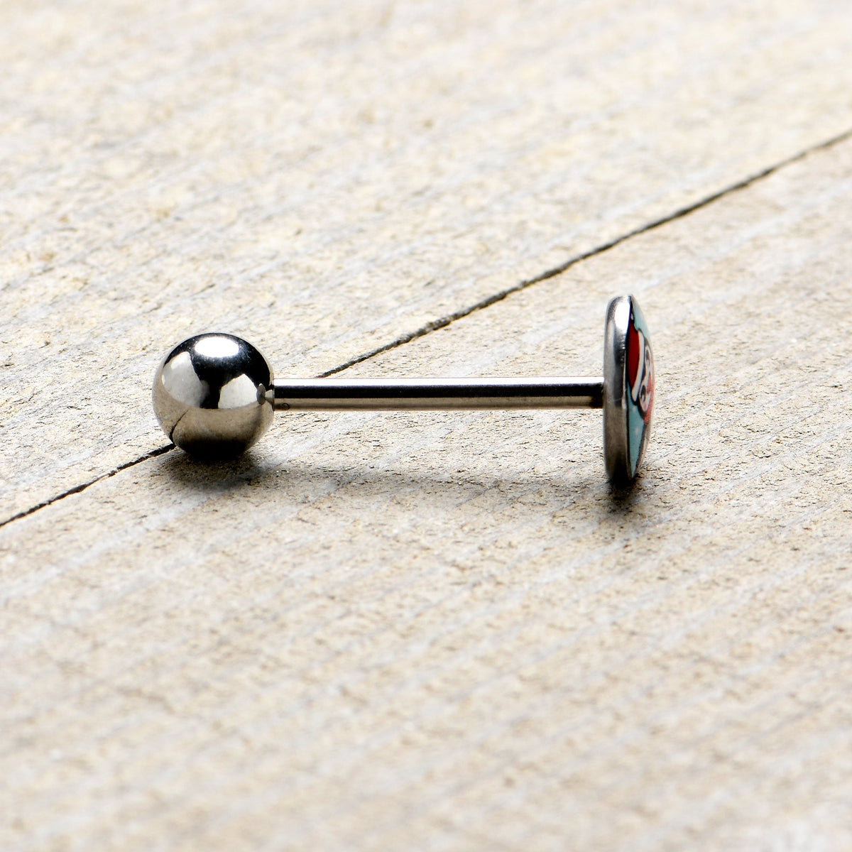 Snowfall Holiday Penguin Barbell Tongue Ring by Onyx O