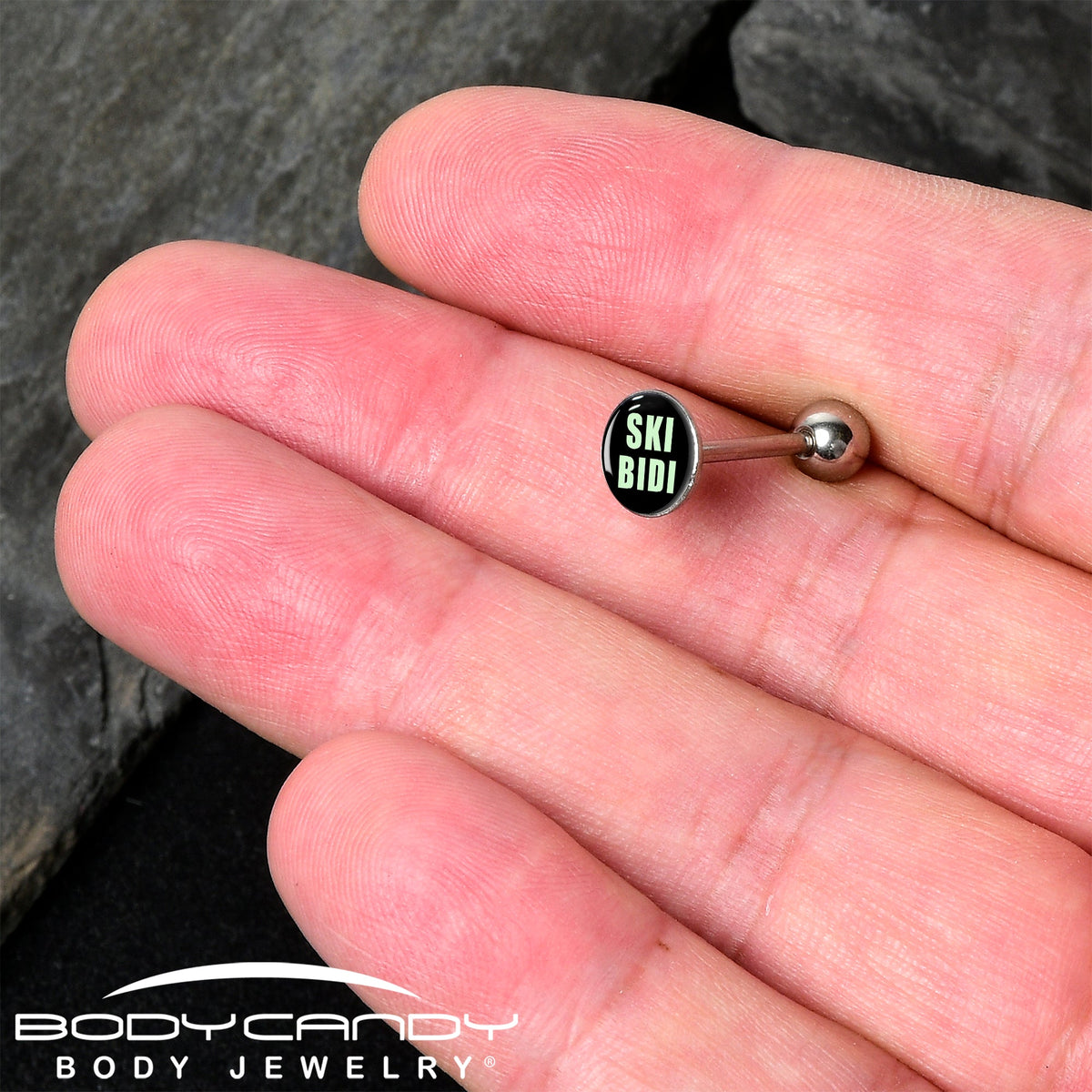 SKIBIDI Barbell Tongue Ring by Onyx O