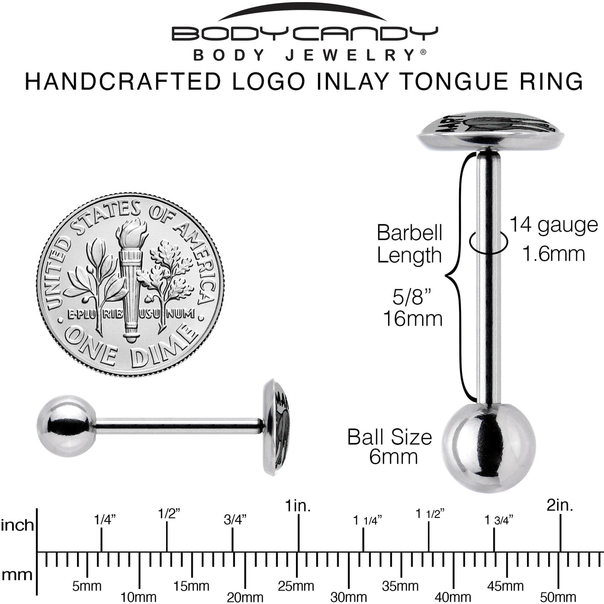 Donkey Smart Ass Barbell Tongue Ring by Onyx O