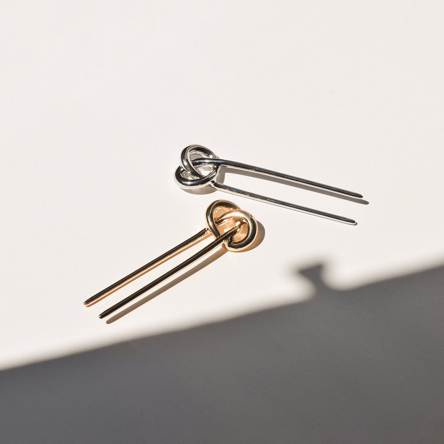 Knot-shaped Hair Stick | Silver