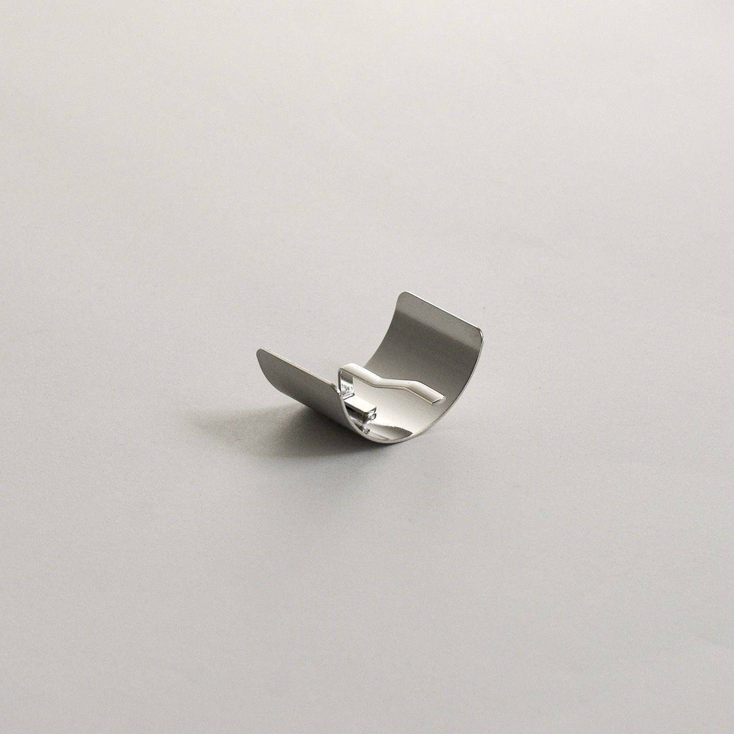 Metal Rectangular Hair Ponytail Cuff Stick | Silver