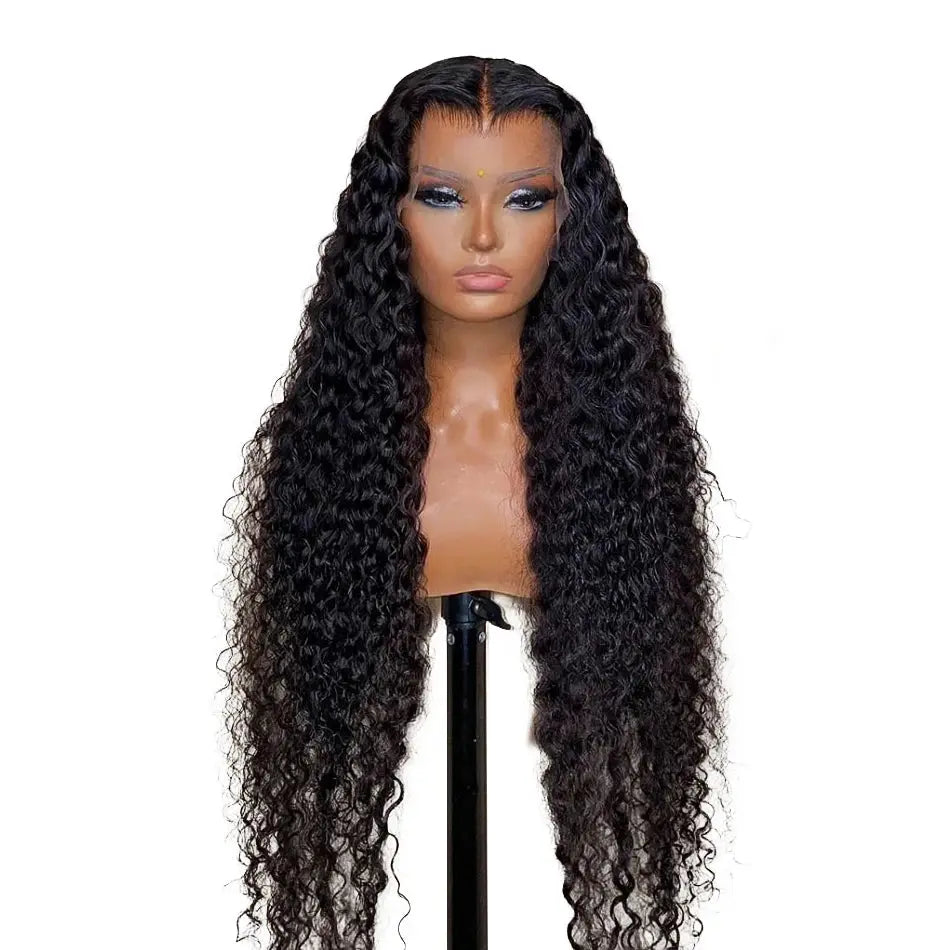 Deep Wave Glueless Lace Closure Wig | Pre-Cut | Ready to Wear | Brazilian Remy Hair