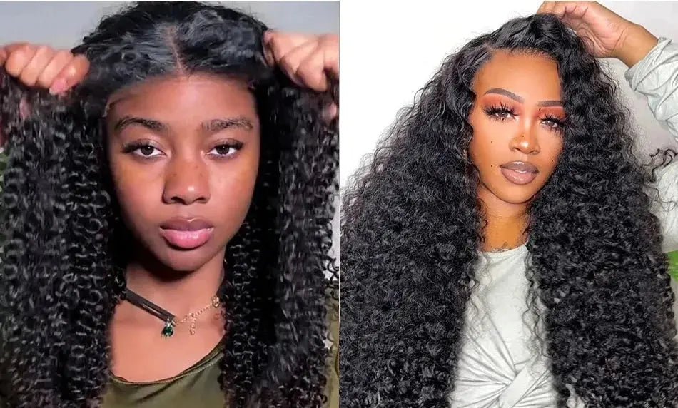 Deep Wave Glueless Lace Closure Wig | Pre-Cut | Ready to Wear | Brazilian Remy Hair