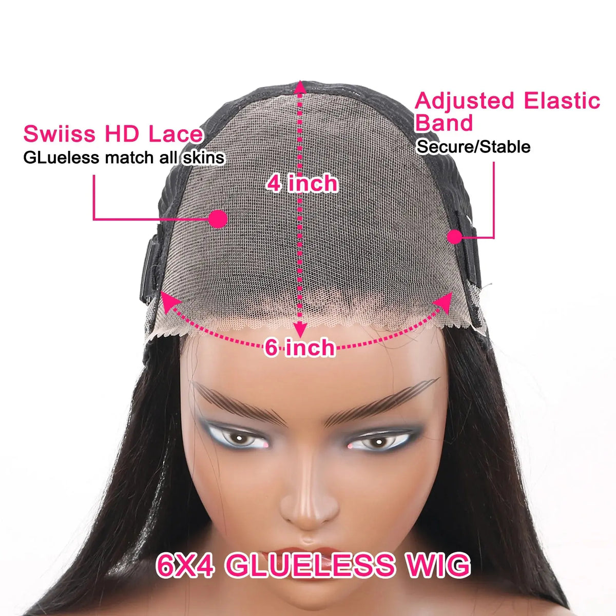 Glueless | Kinky | Straight | Frontal | 100% Human Hair | Wear And Go | Bob | 12A Peruvian Hair | Short | Yaki Straight Wigs