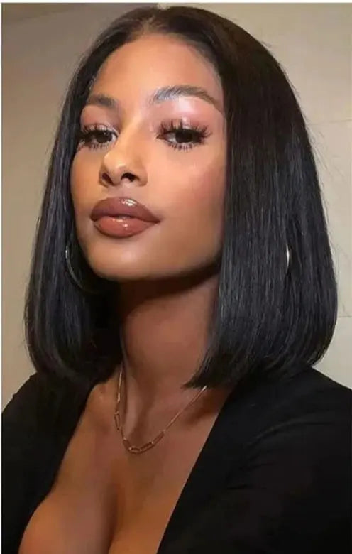 Glueless | Bob Hair | Human Hair | Ready To Wear | Wear And Go | Straight | 4x4 Transparent Lace Closure Wigs