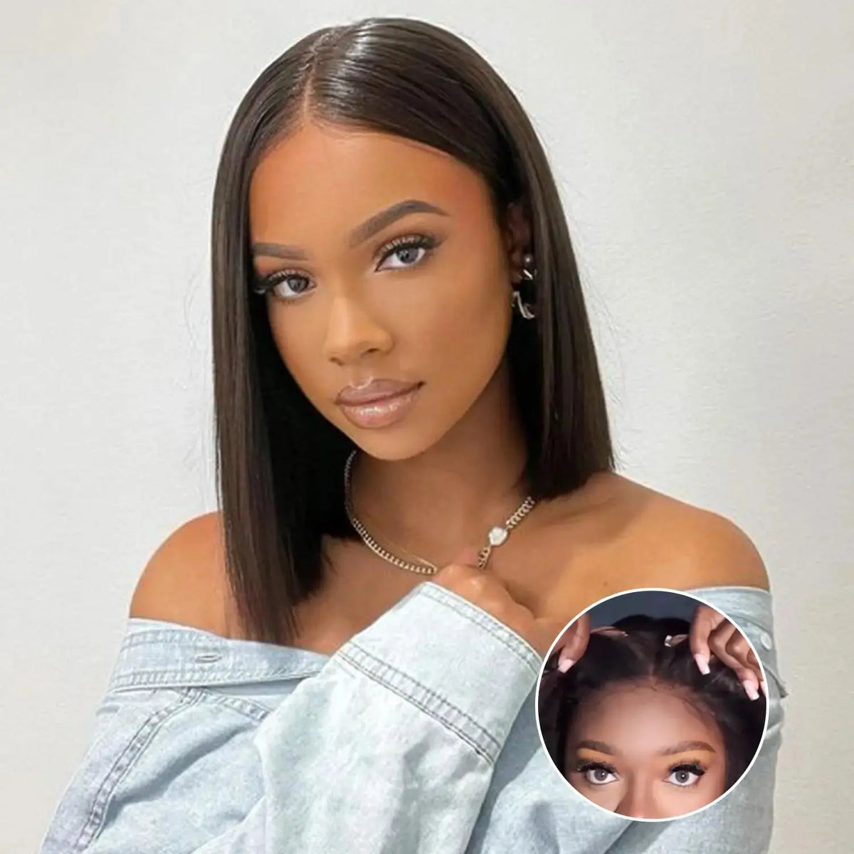 Glueless | Bob Hair | Human Hair | Ready To Wear | Wear And Go | Straight | 4x4 Transparent Lace Closure Wigs