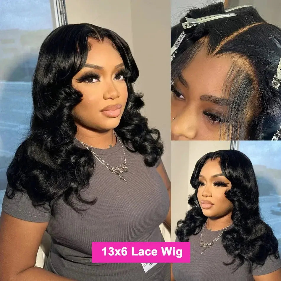 Glueless | Ready to Wear | Wear and Go | Body Wave Bob Wig | Frontal | Glueless | Brazilian Remy Hair