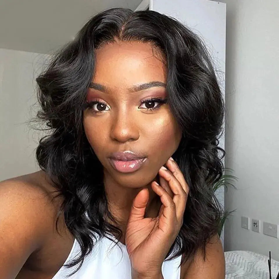 Glueless | Ready to Wear | Wear and Go | Body Wave Bob Wig | Frontal | Glueless | Brazilian Remy Hair