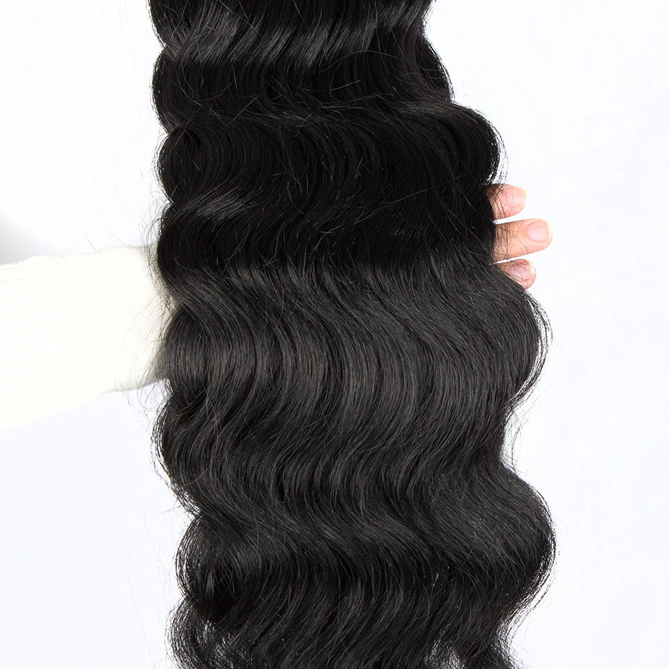 Fashion Idol Body Wave Crochet Hair - 22 Inch Soft Long Synthetic Goddess Braids - Natural Wavy Ombre 613 Blonde Hair Extensions