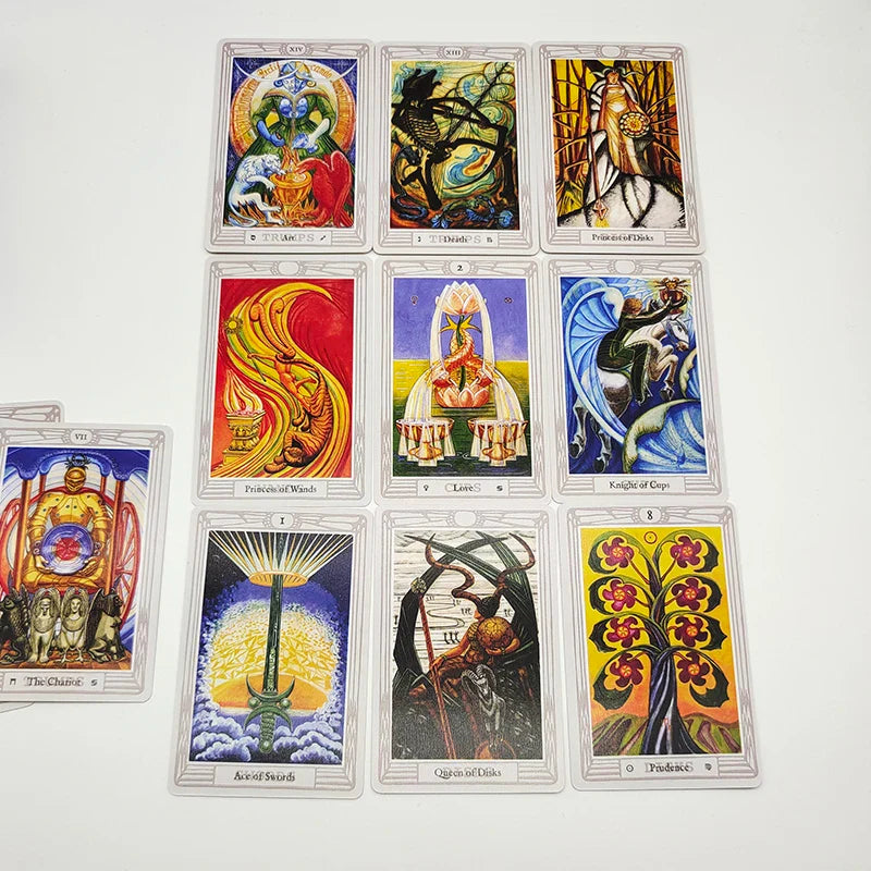 New Edition 80 Cards Crowley THOTH Tarot Cards Cute Version Includes Three Renditions Of The Magician Cards