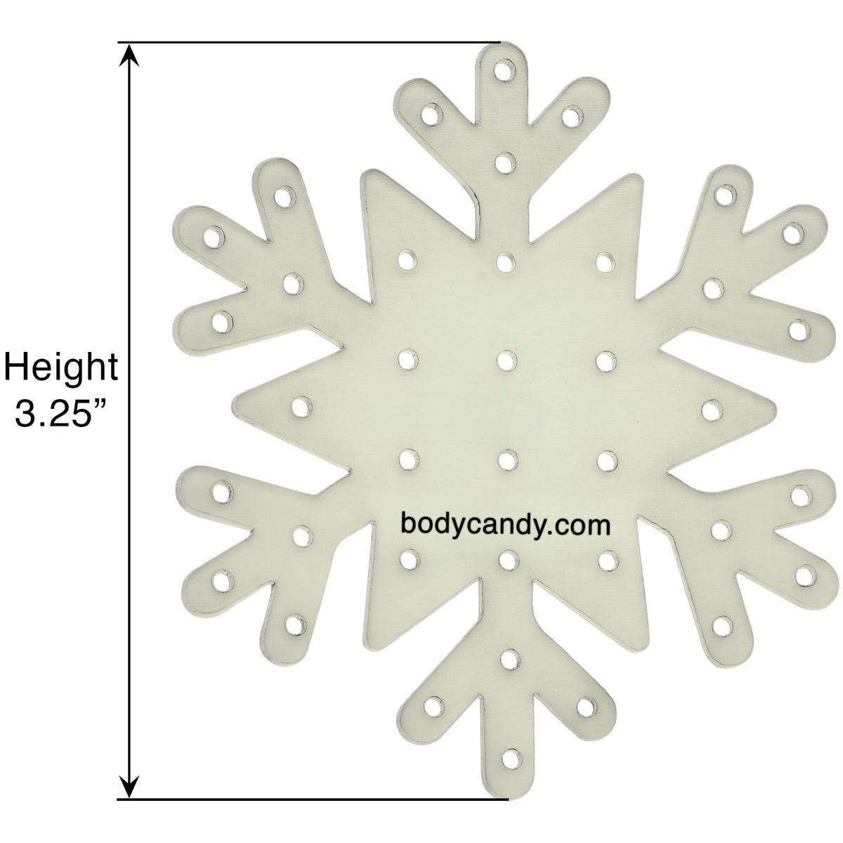 Glow in the Dark Snowflake Travel Flat Back Earring Palette