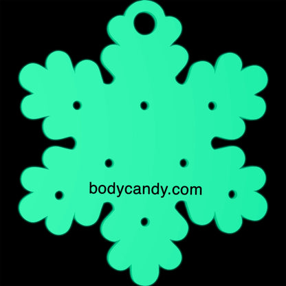 Glow in the Dark Christmas Ornament Travel Flat Back Earring Palette