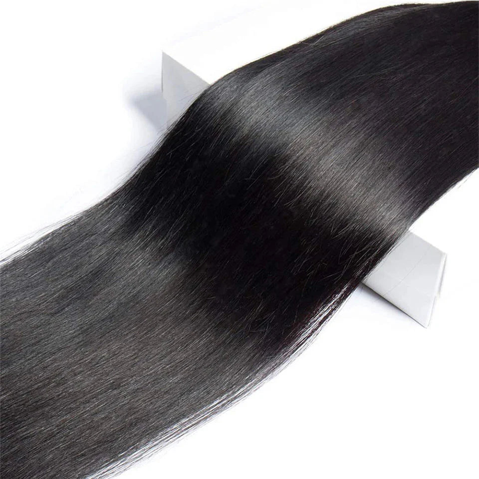 Brazilian Bone Straight Human Hair Bundles | Remy Weave Extensions (1/3/4 Pcs)