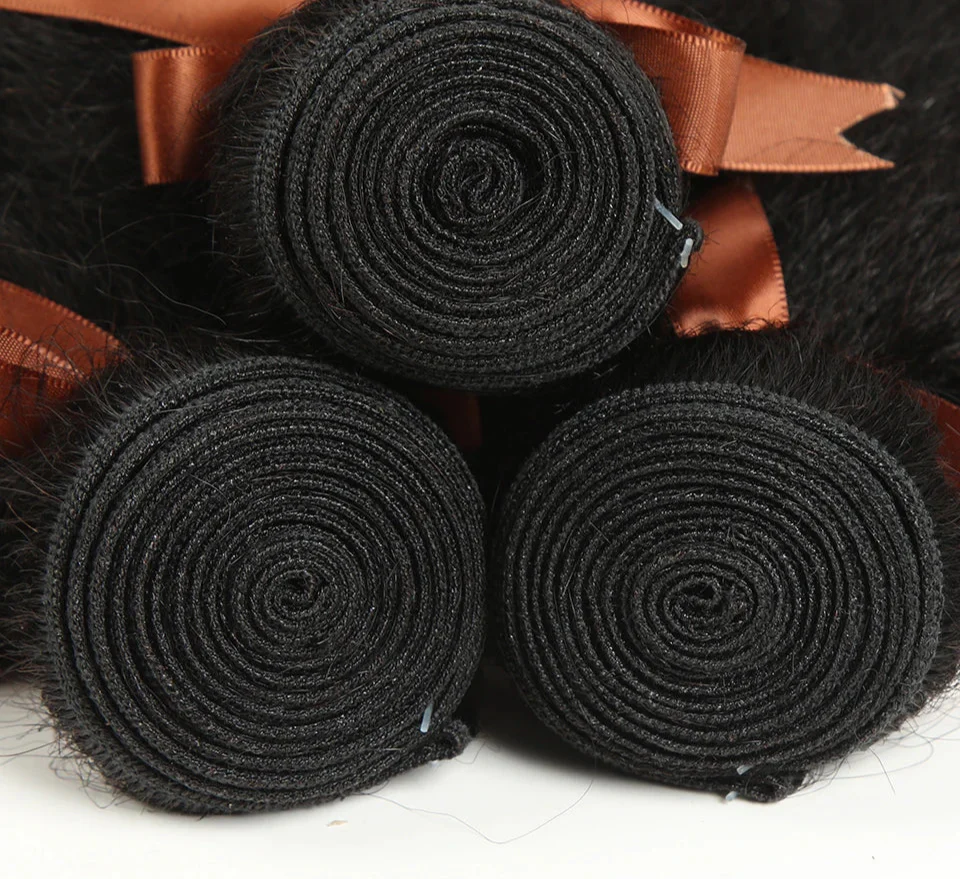 Rebecca Brazilian Yaki Straight Human Hair Extensions | 100% Remy Double Weft Bundles