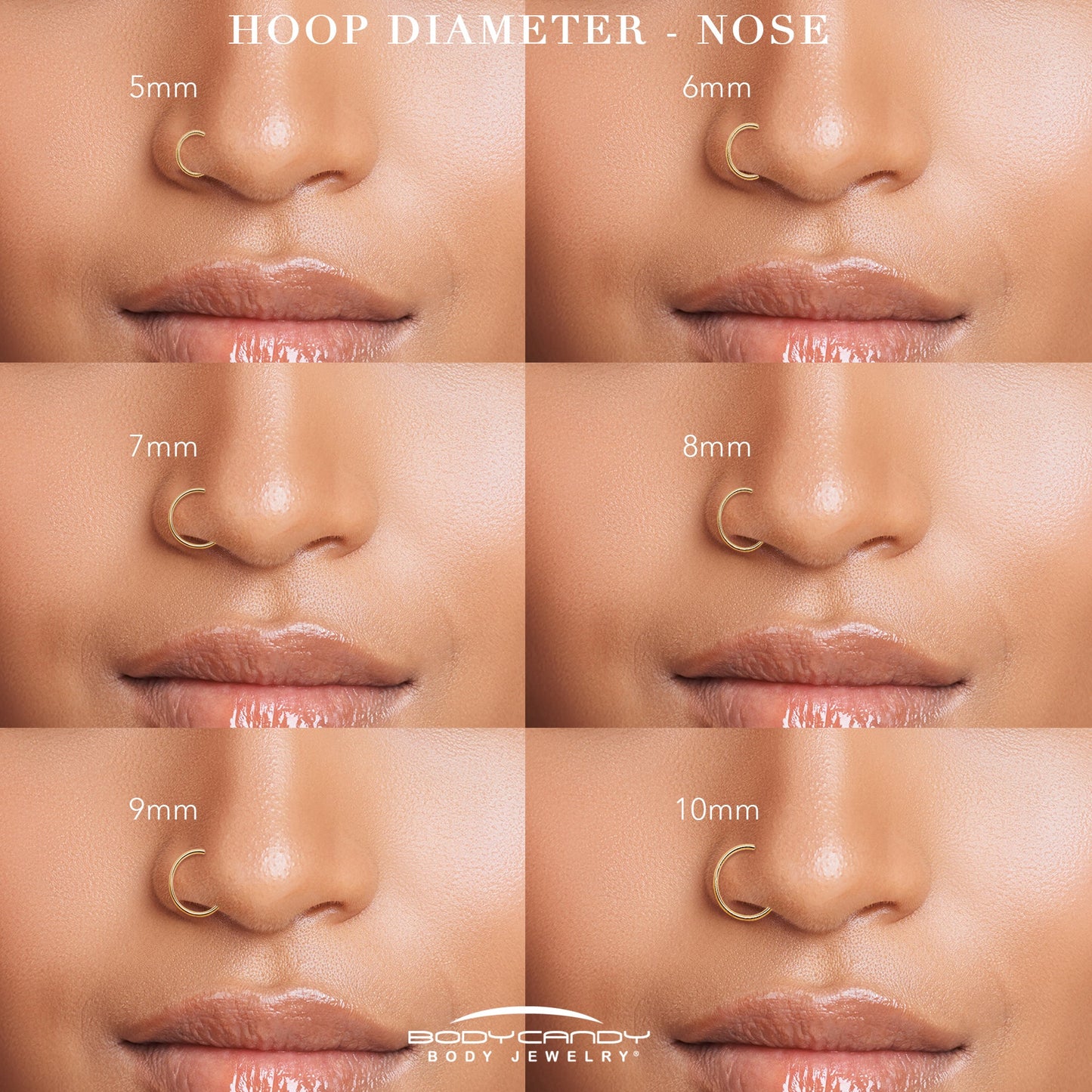 Micro Gem Titanium Hinged Nose Hoop