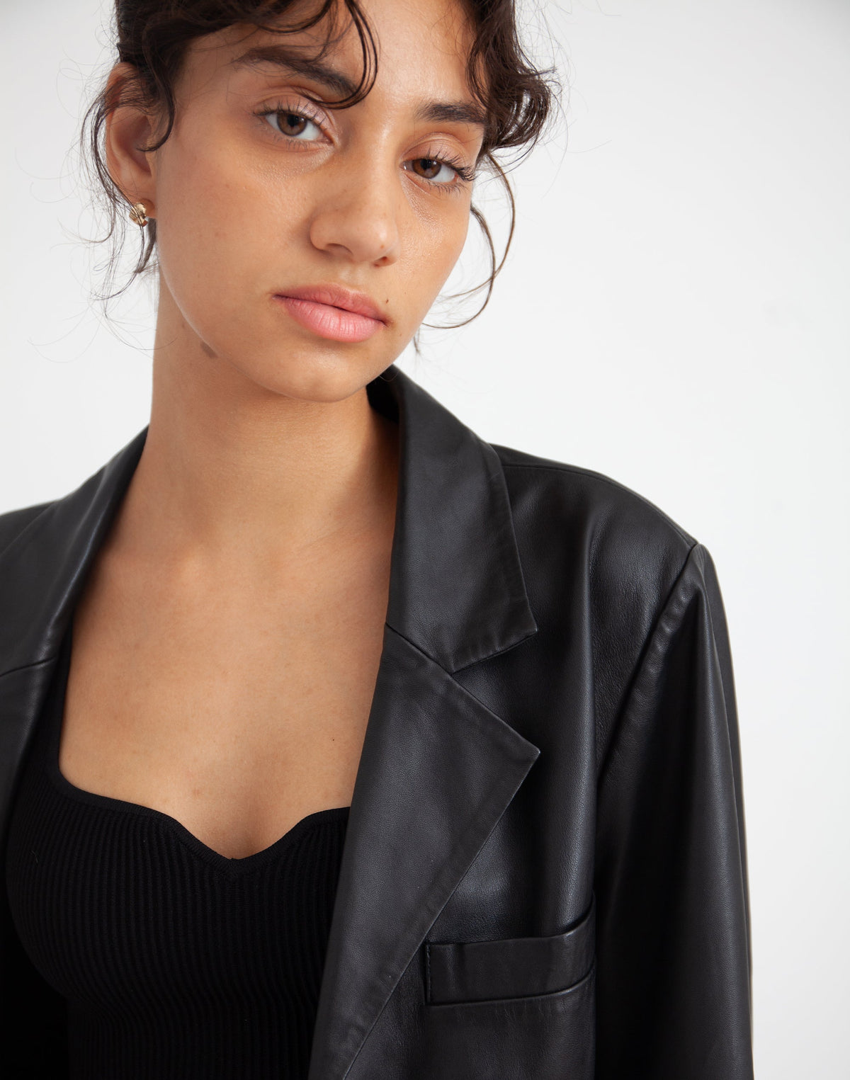 Deadstock Leather Blazer