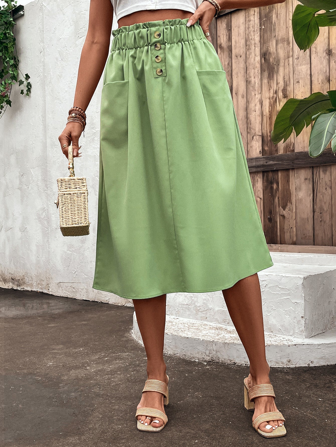 Skirt Women High Waist Casual