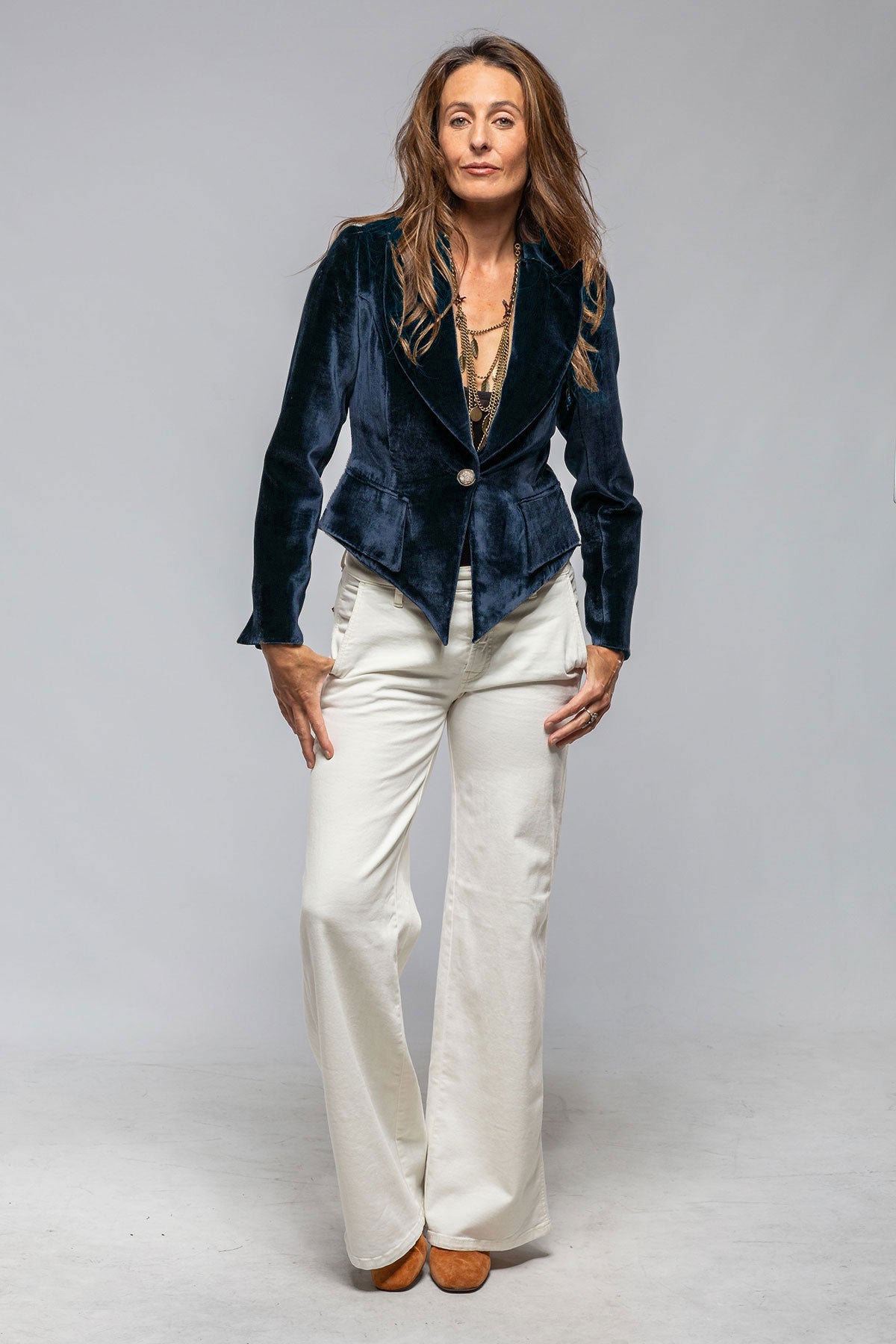 Pleuche Blazer Women Coat Short Slimming One Button Slim Spring Autumn Casual Blazer