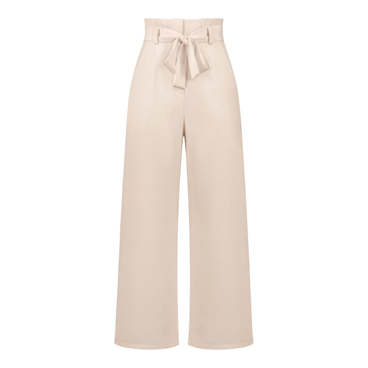 Fashion Workwear Women Dress Work Pant Casual All Matching Wide Leg Trousers Belt Commuting Pants Summer