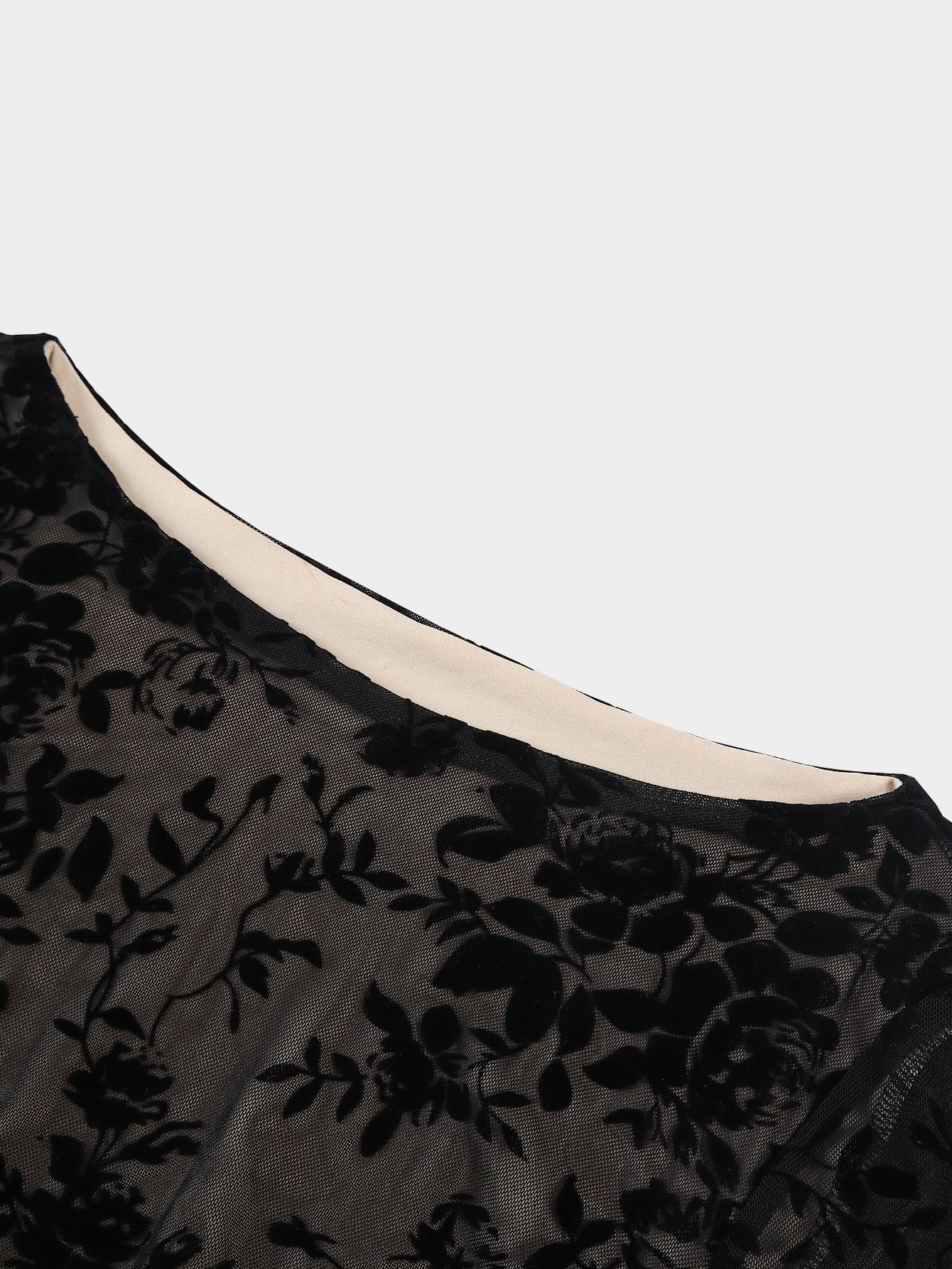 Floral Burnout Bodycon Midi Dress