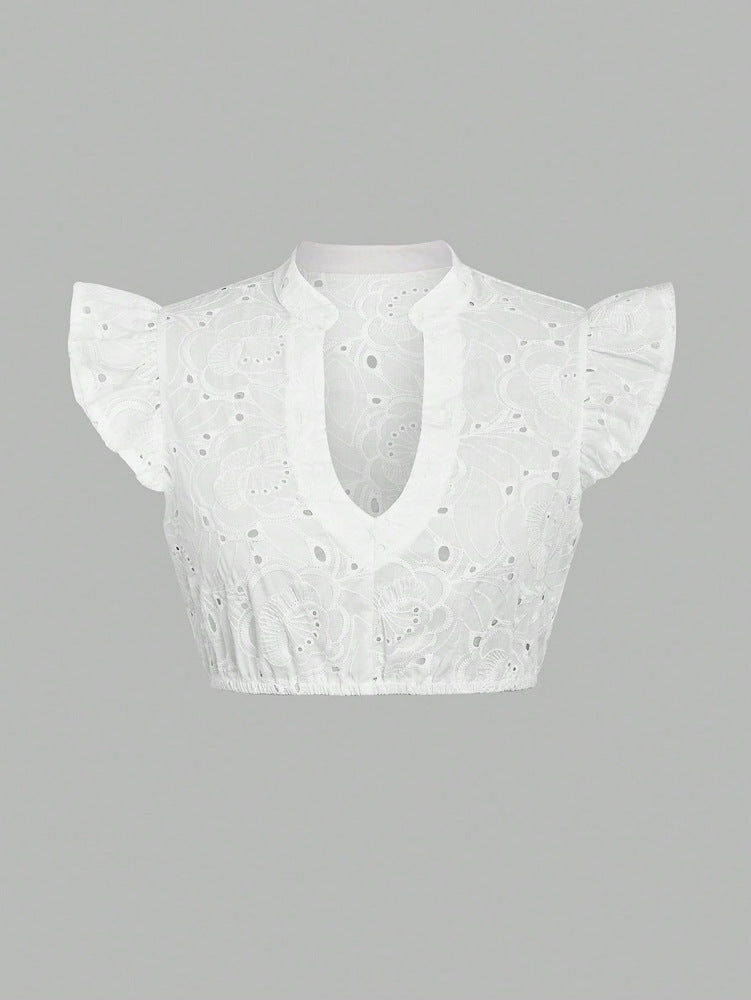 Women Elegant Elegant V neck Beer Clothes Simple Bottoming Shirt