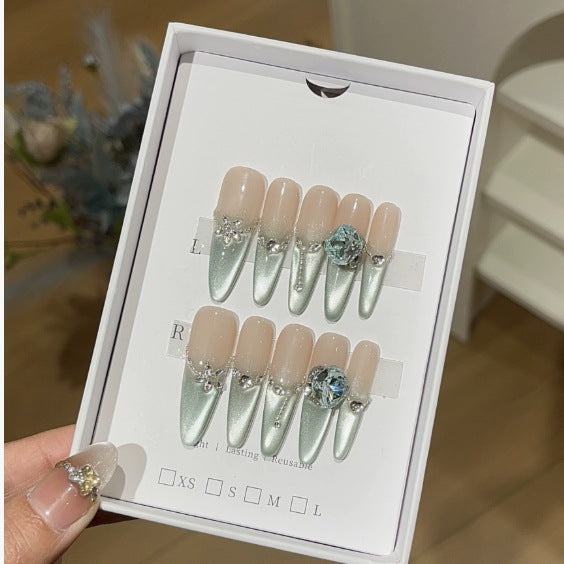 1033- Handmade press on nails fake nails removable