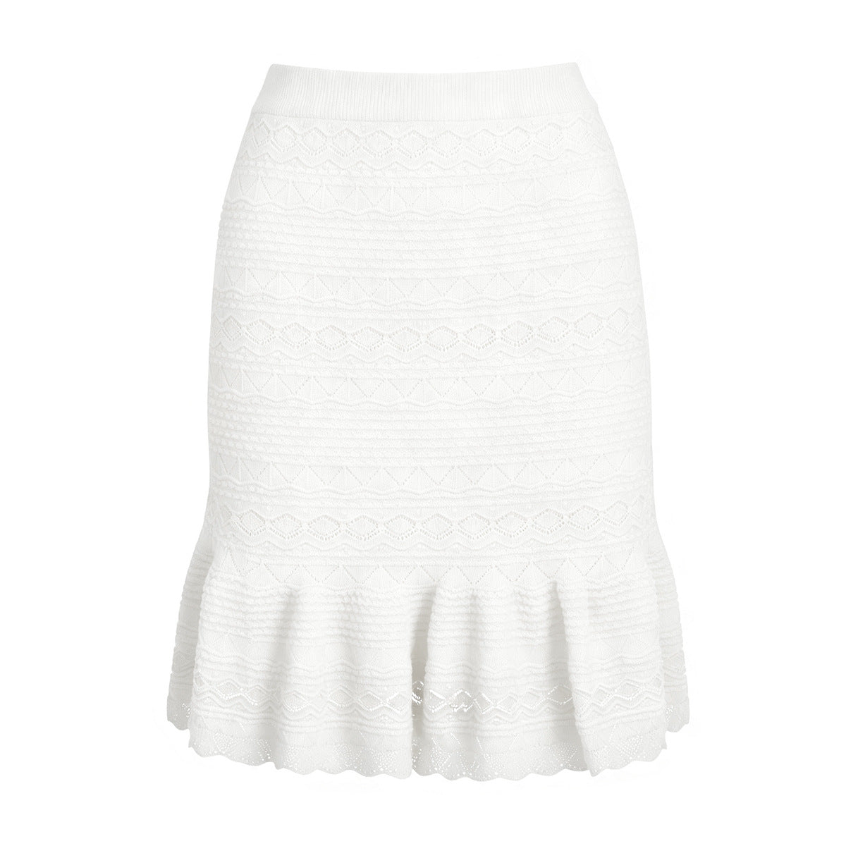 Summer Trending Knitted Women Sleeveless Shirt Skirt Two Piece Sets