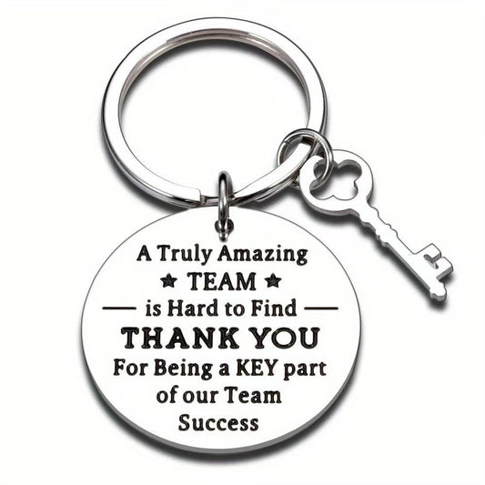Stainless Steel Keychain Thanksgiving Inspirational Gifts for Family, Friends and Colleagues
