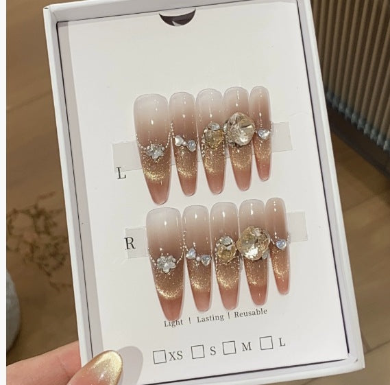 1033- Handmade press on nails fake nails removable