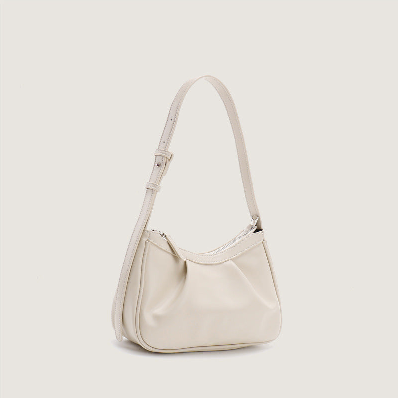 Women's bag pleated underarm bag hobo small shoulder bag for women