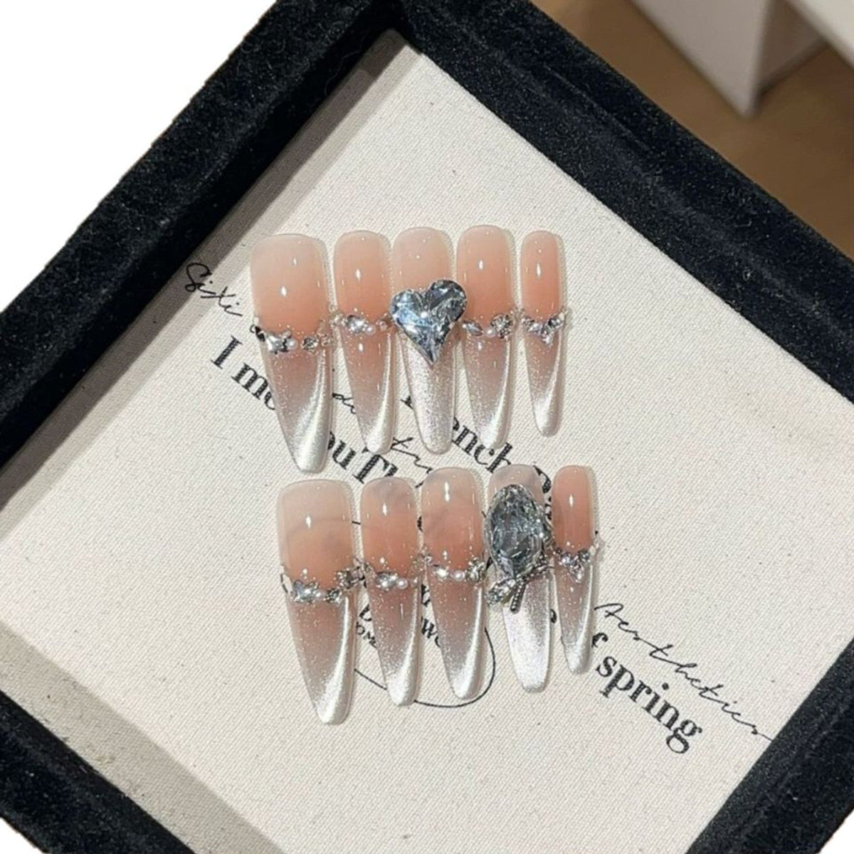 1035- Handmade press on nails fake nails removable