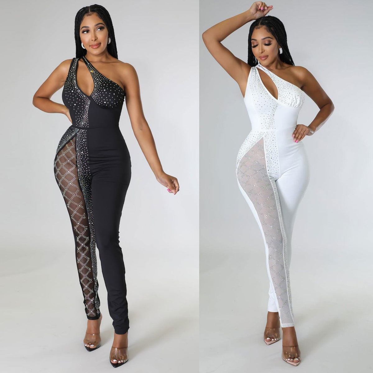 Sexy Slim Drilling One Piece Nightclub Uniforms