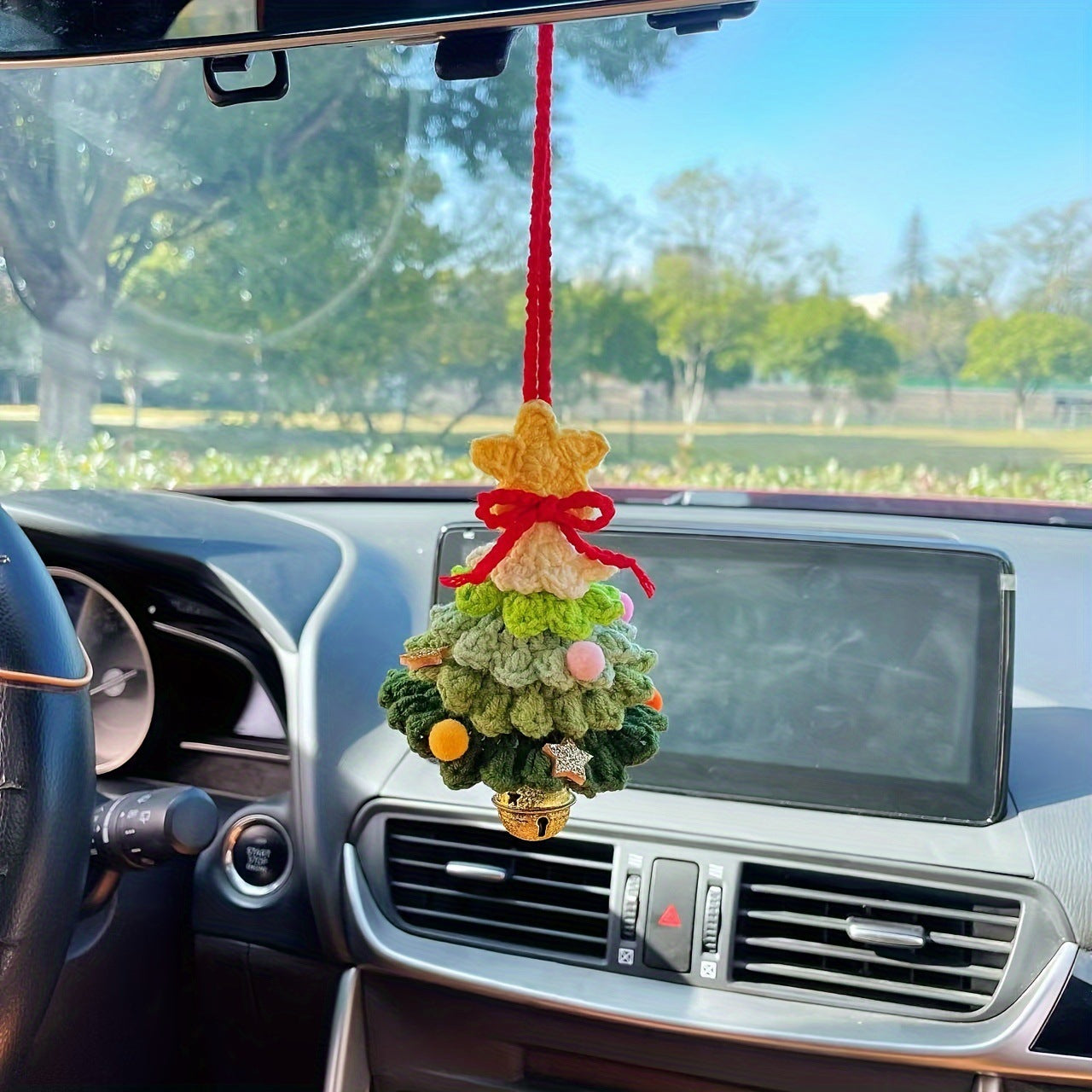 Car plant pendant Car decoration Rearview mirror pendant Creative wool in the car