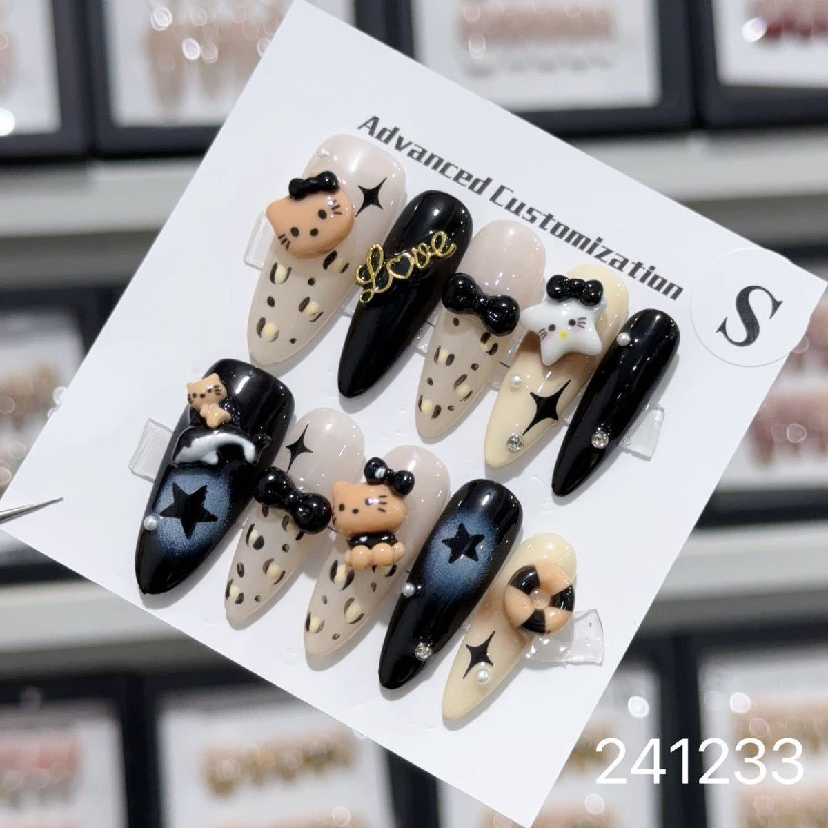 1030- Handmade press on nails fake nails removable