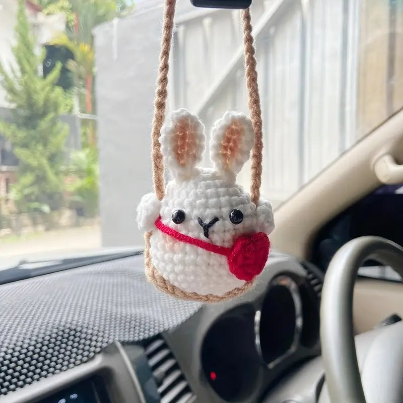 Car plant pendant Car decoration Rearview mirror pendant Creative wool in the car
