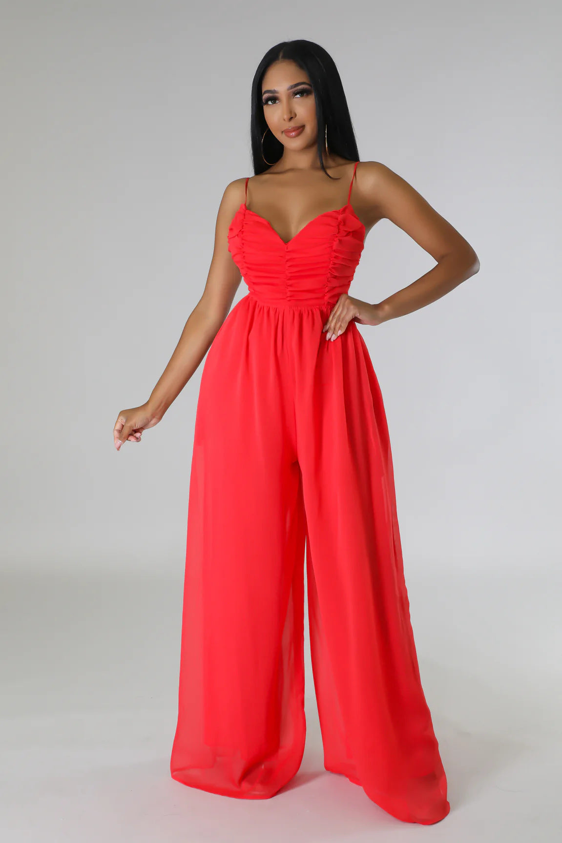 Summer Sling Backless Sexy Solid Color Women Jumpsuit Casual