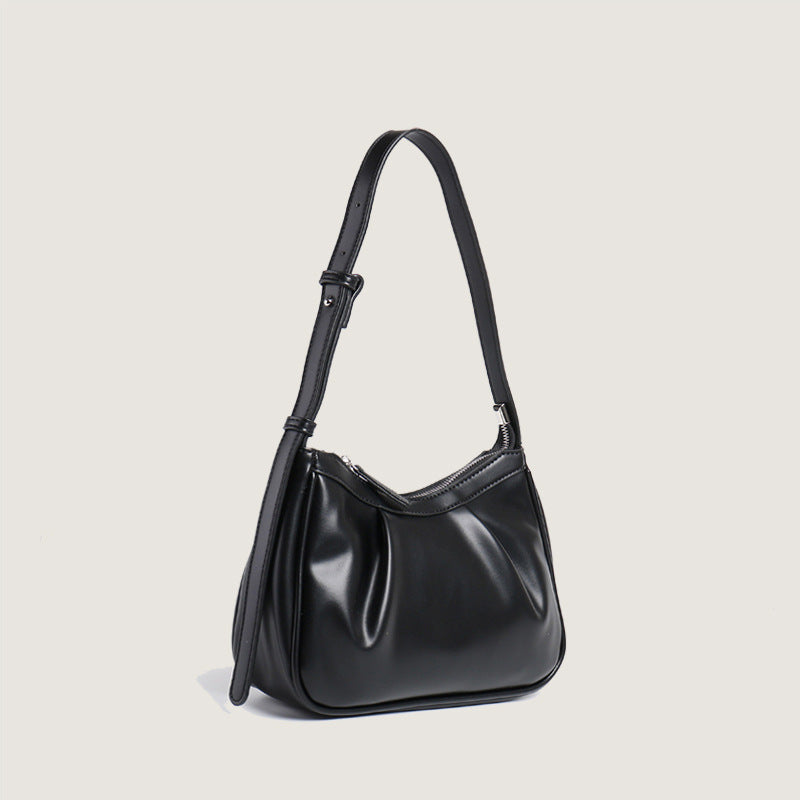 Women's bag pleated underarm bag hobo small shoulder bag for women