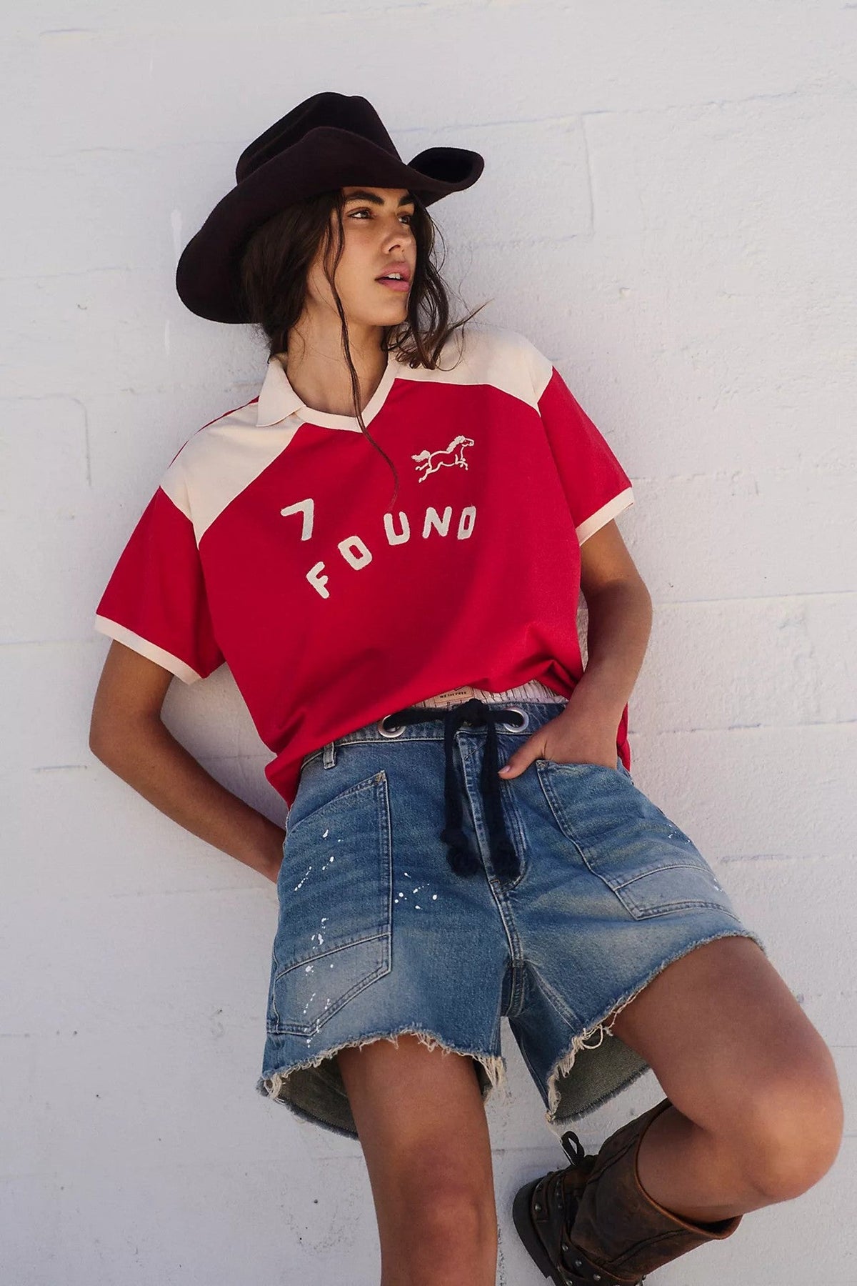 Casual Corns Drawstring Multi Pocket Baggy Denim Shorts Women Shorts