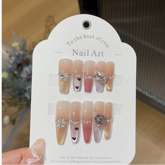 1033- Handmade press on nails fake nails removable