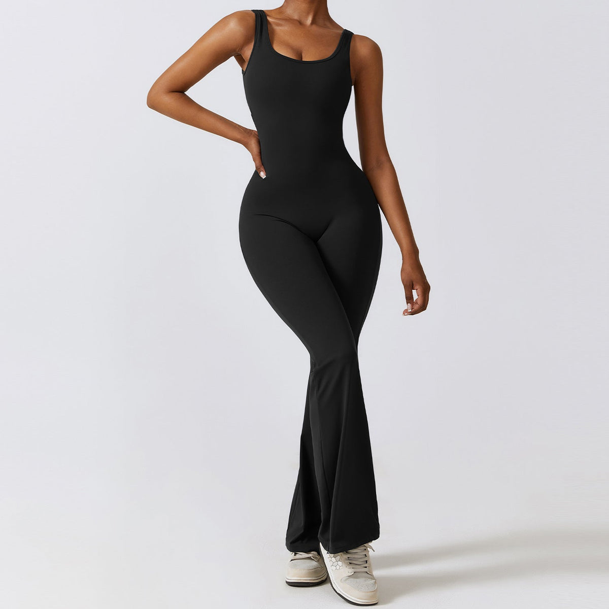 Sollinarry Hollow Out Cutout Beauty Back One Piece Peach Hip Lifting Sport Workout Clothes Micro Pull Yoga Jumpsuit