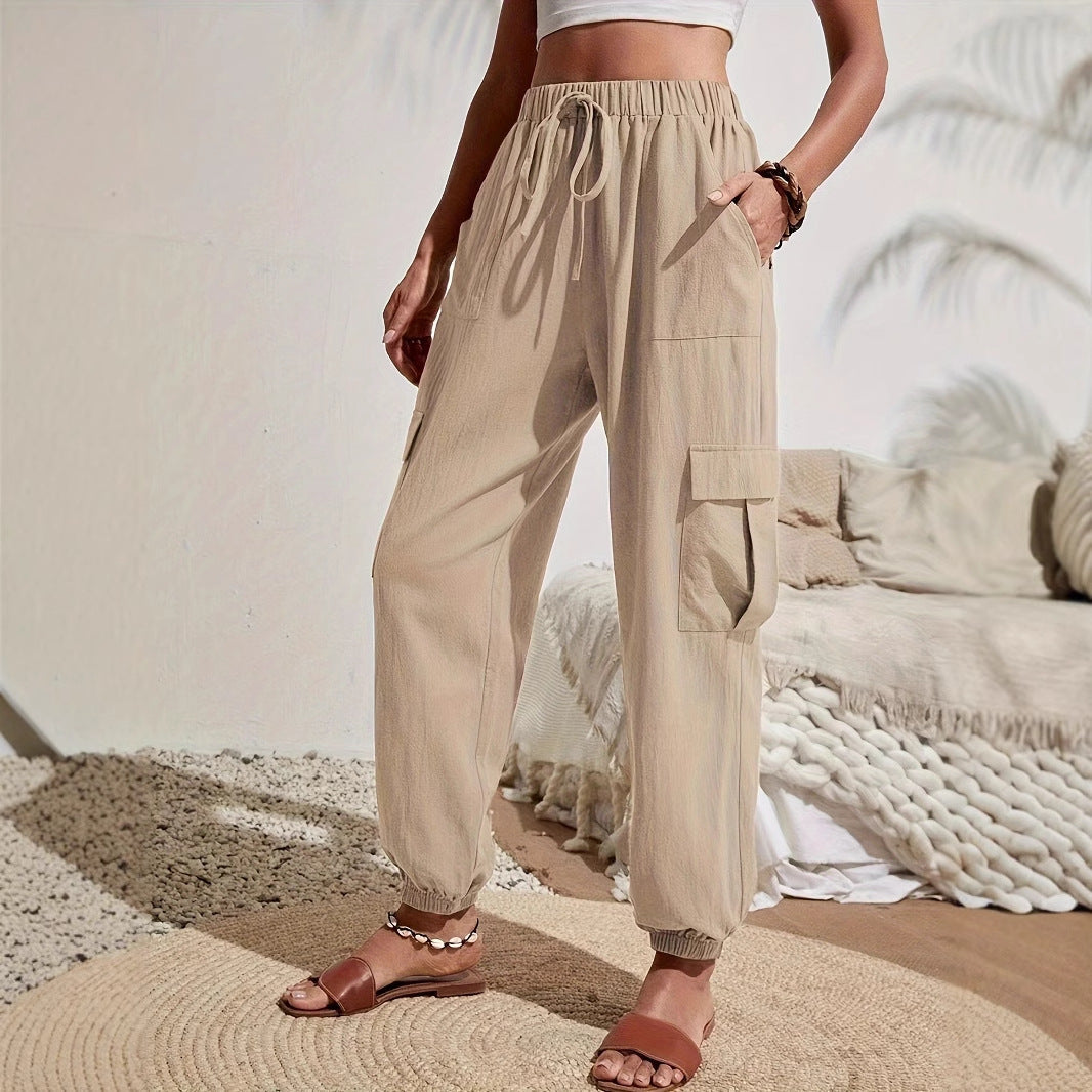 Women Clothing Casual All Matching Work Clothes Casual Trousers