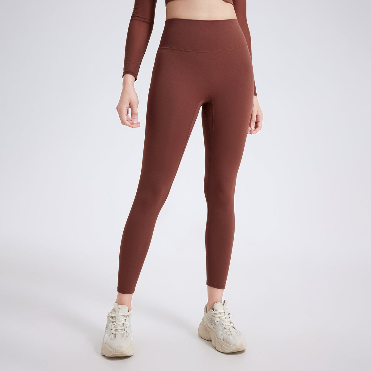 High Waist Peach Hip Lifting Nude Feel Yoga Pants Women Seamless Sport Quick Drying Tights Outer Wear Running Fitness Pants
